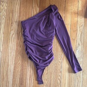 Abercrombie & Fitch Purple One-Shoulder Top